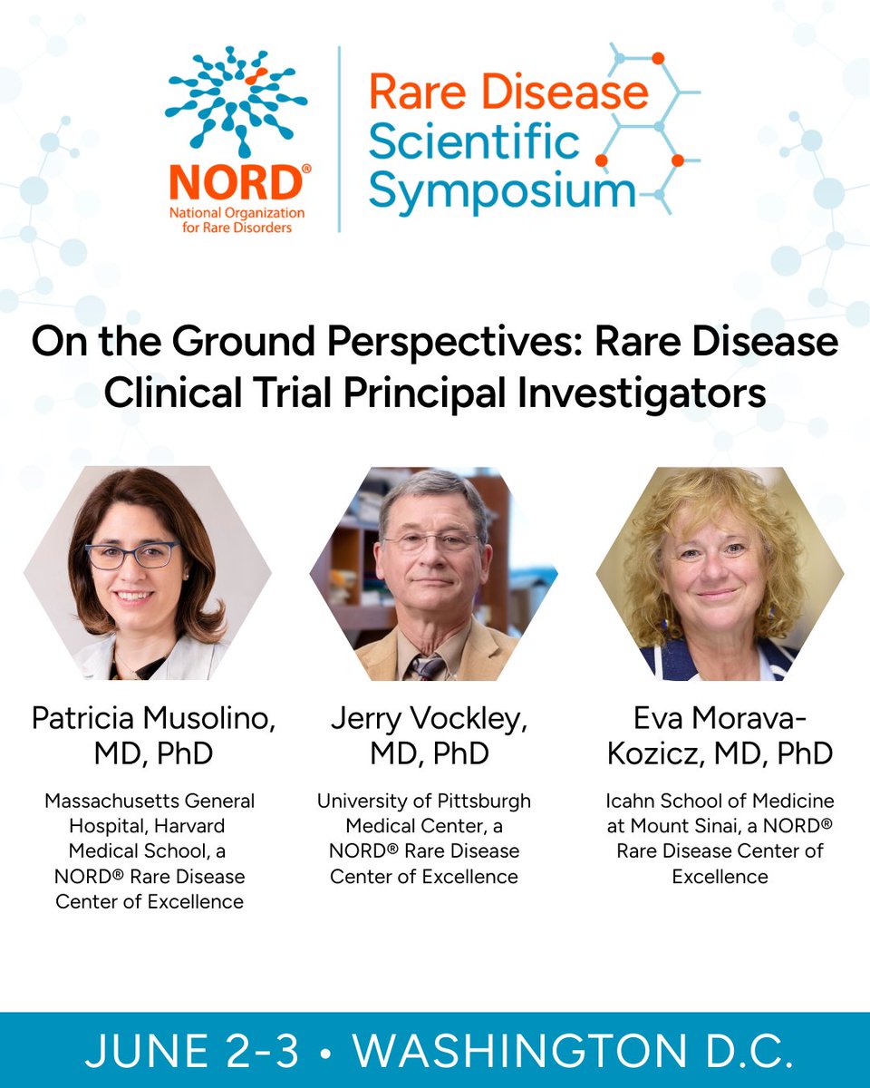 #RareDisease #ClinicalTrials can be challenging due to small patient populations, but breakthroughs are happening every day! Learn from experts who've done it successfully at the inaugural #NORD Rare Disease Scientific Symposium: bit.ly/4hV0X7A 

Learn more at
