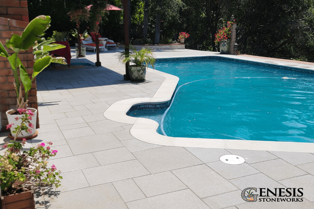 gen_stone's tweet photo. Warm weather is here.  It's time to get your yard ready for summer.  Whether you need a new patio, a pool remodel, or a new pool, Genesis Stoneworks can help.  Call us today for your free estimate.  888-957-2837 https://t.co/TL6QYfgJ0A