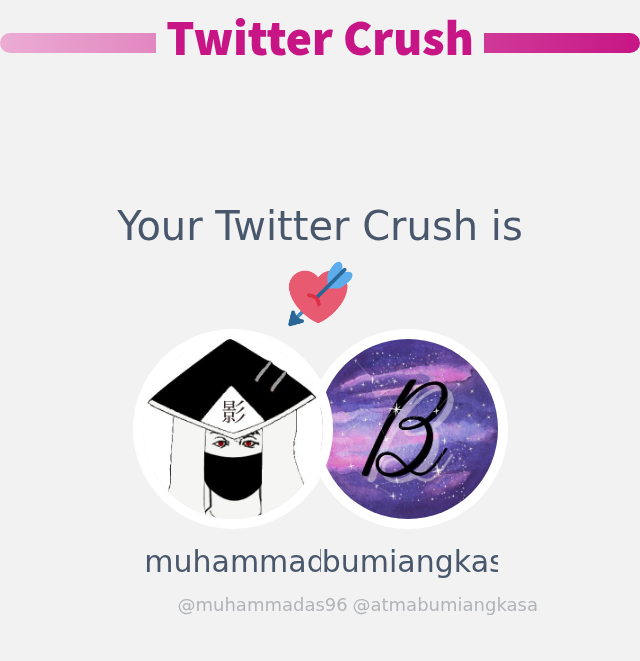 Gebetan Twitter saya adalah: <a href="/atmabumiangkasa/">bumiangkasa</a>

➡️ infinityweet.me/secret-crush?l…