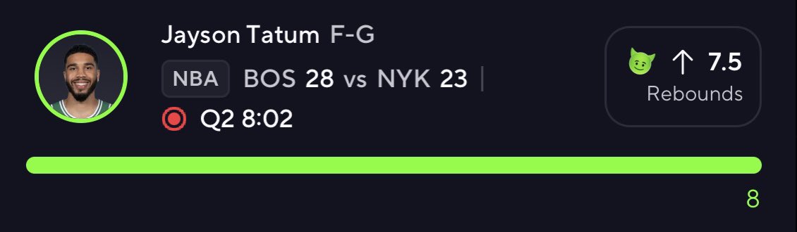 Tatum 1st half cash🔥🚀✅