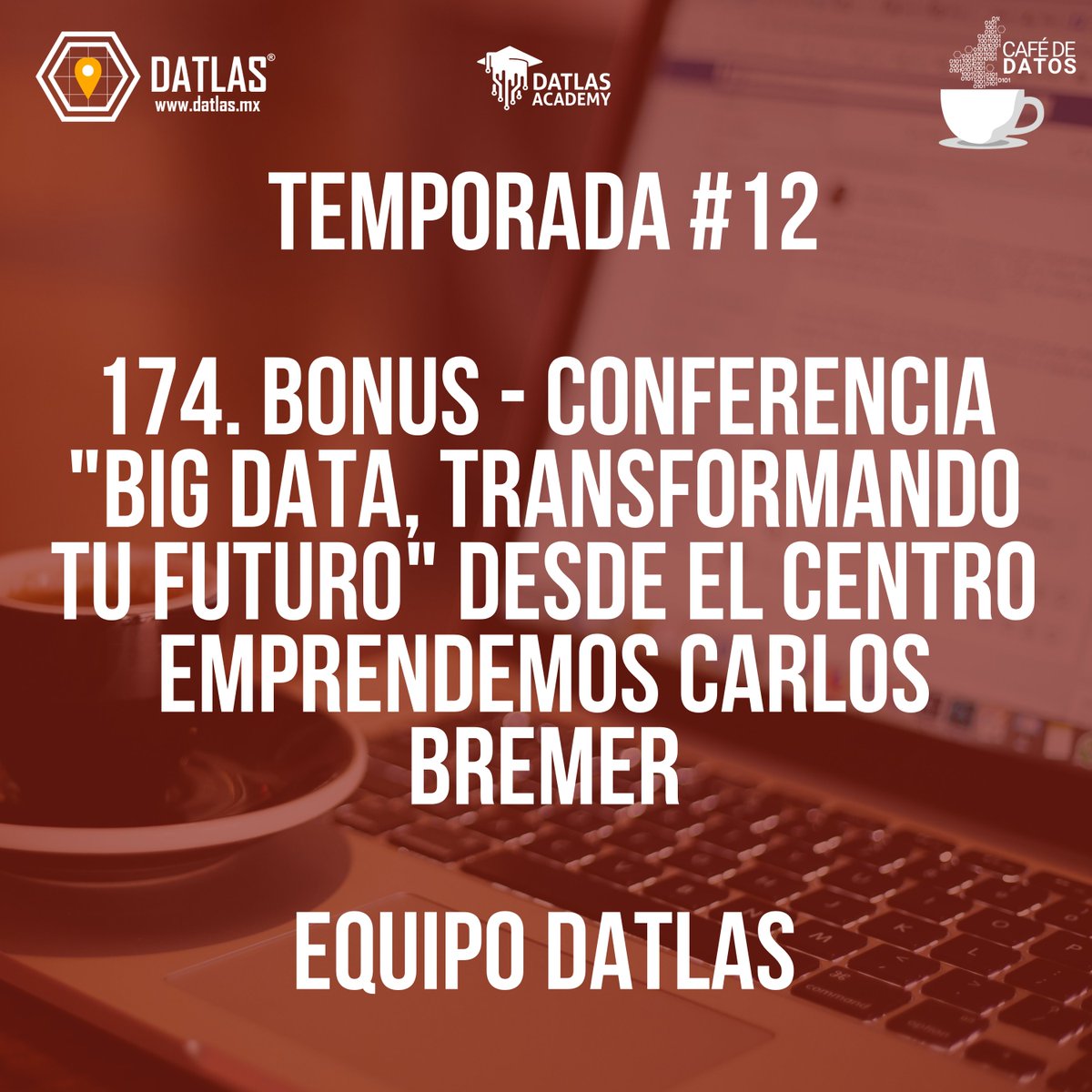🔊EPISODIO BONUS🔊Estamos a 1 solo capítulo de terminar la temporada #12 pero no sin antes traer a ustedes un par de episodios BONUS🆓. En esta ocasión les compartimos una Conferencia titulada "Big Data, Transformando tu Futuro"🔮 Escucha completo aquí: open.spotify.com/show/5E5kraa2x…