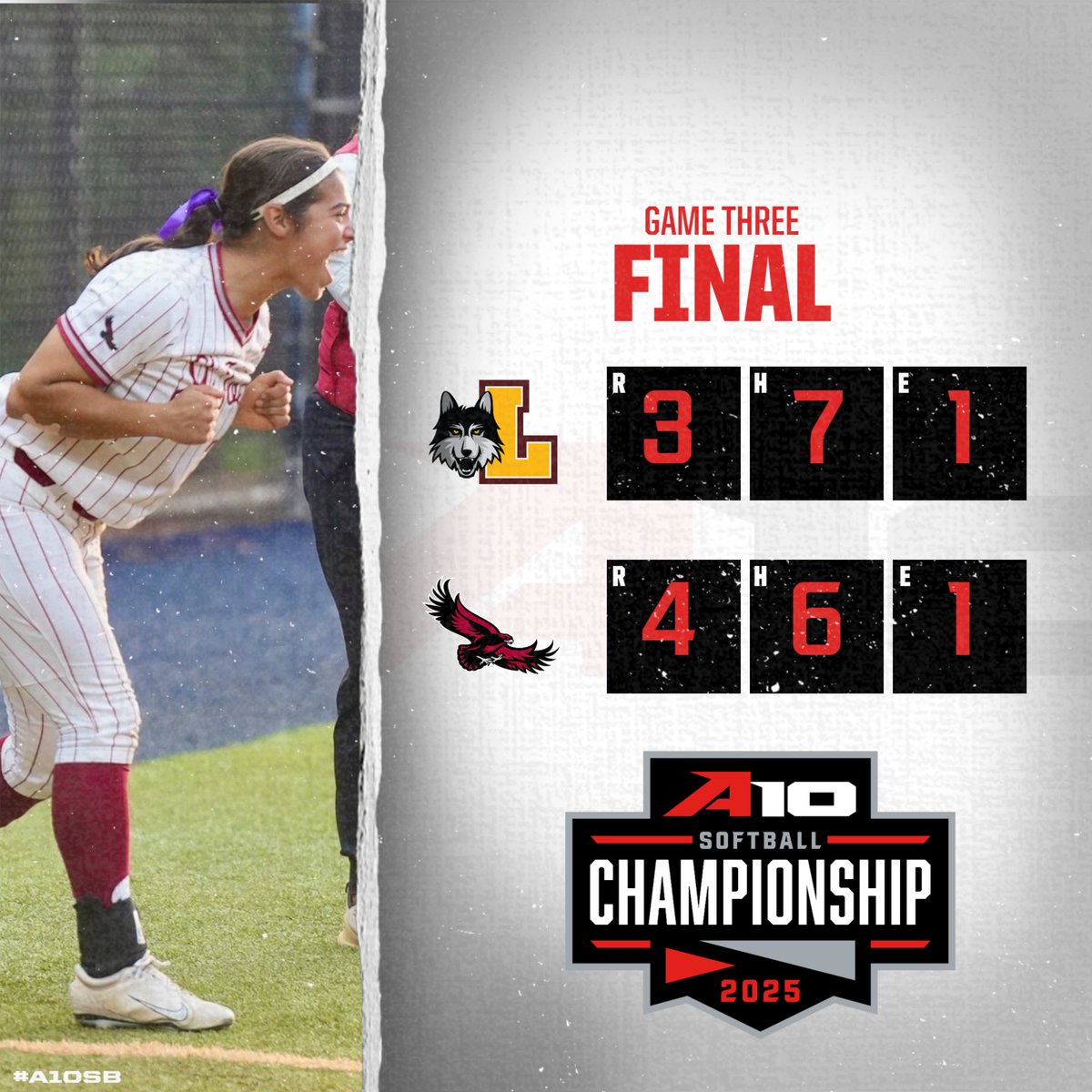 Rally and advance!!

The Hawks score two in the sixth inning to win 4-3 in the elimination game!

#A10SB | <a href="/SJUHawks_SB/">SJU Hawks Softball</a>