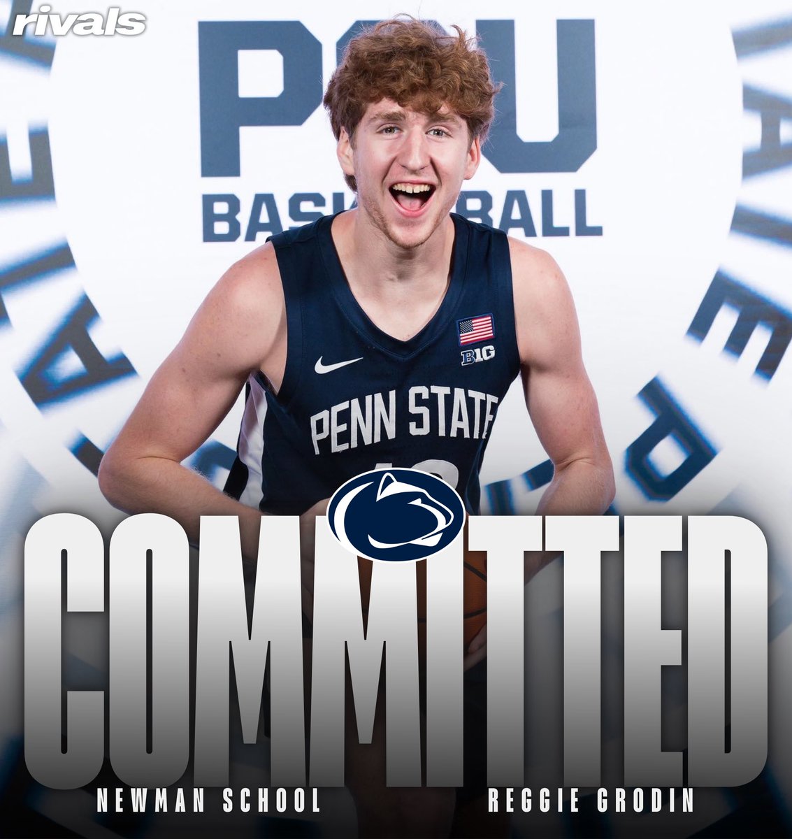 Penn State Nittany Lions | Happy Valley Insider (@pennstaterivals) on Twitter photo 🦁COMMIT ALERT🦁
2025 <a href="/Newman_Hoops/">Newman School Basketball</a> guard Reggie Grodin (<a href="/Reggiegrodin19/">Reggie Grodin</a>) has committed to Penn State Basketball
Previously was committed to Fordham and played AAU ball with the <a href="/NY_Lightning/">Dana Dingle</a>.
👉 tinyurl.com/GrodinPSU 🦁COMMIT ALERT🦁
2025 <a href="/Newman_Hoops/">Newman School Basketball</a> guard Reggie Grodin (<a href="/Reggiegrodin19/">Reggie Grodin</a>) has committed to Penn State Basketball
Previously was committed to Fordham and played AAU ball with the <a href="/NY_Lightning/">Dana Dingle</a>.
👉 tinyurl.com/GrodinPSU
