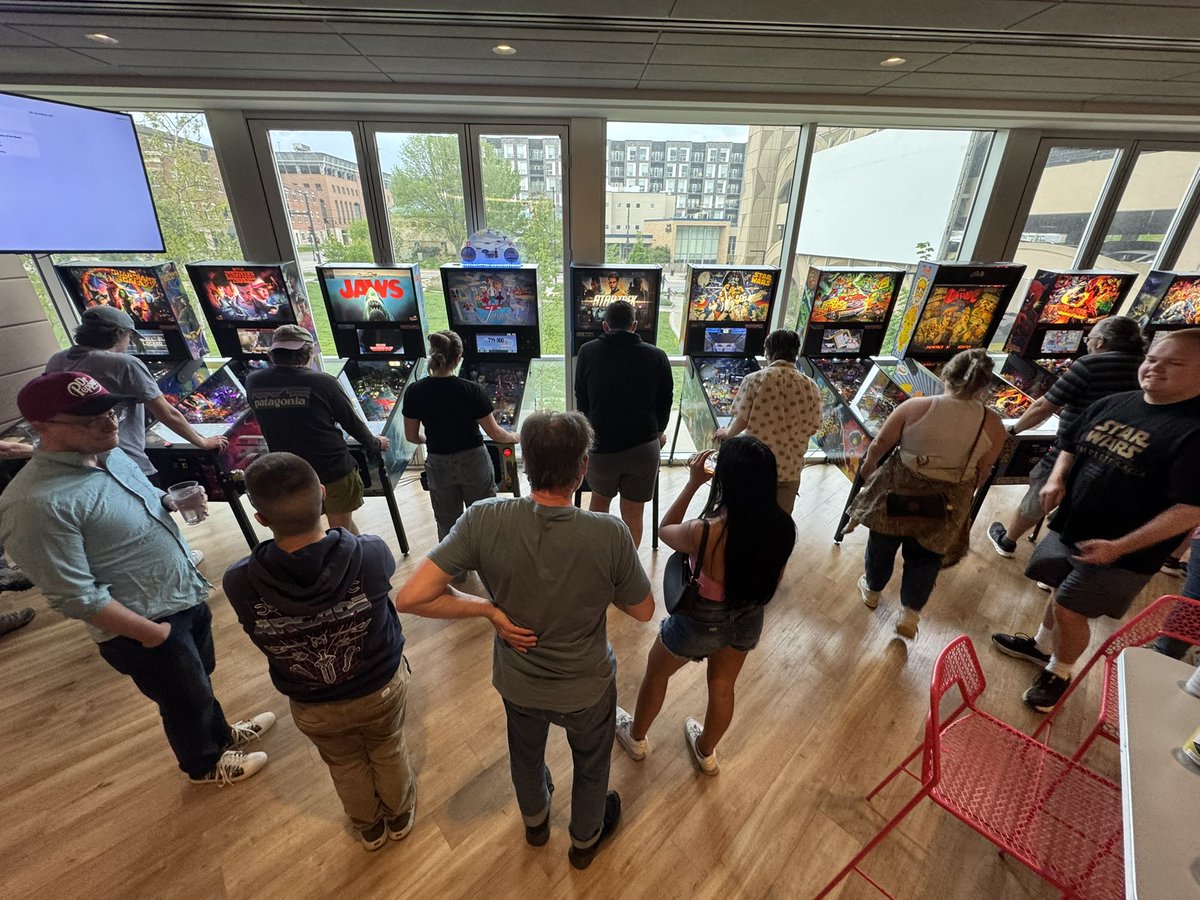 WeBuyPinball's tweet image. The pinball tournament is at #SpareMe in Iowa City.
