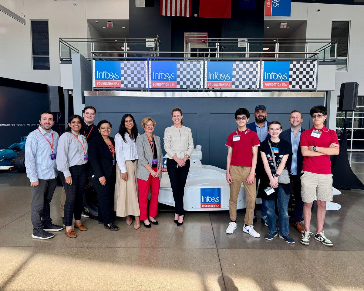 Infosys Foundation USA (@infyfoundation) on Twitter photo Crossroads 2025 is off to the races! Welcome reception begins at Dallara Indycar factory <a href="/kmaloney4791/">Katherine Maloney</a> <a href="/MiamiEdTech/">Miami EdTech</a> <a href="/maxringelheim/">Max Ringelheim</a> <a href="/infento/">infento</a>
#InfyXRoads #futureready #lifeatinfy #thriveAtInfosys Crossroads 2025 is off to the races! Welcome reception begins at Dallara Indycar factory <a href="/kmaloney4791/">Katherine Maloney</a> <a href="/MiamiEdTech/">Miami EdTech</a> <a href="/maxringelheim/">Max Ringelheim</a> <a href="/infento/">infento</a>
#InfyXRoads #futureready #lifeatinfy #thriveAtInfosys