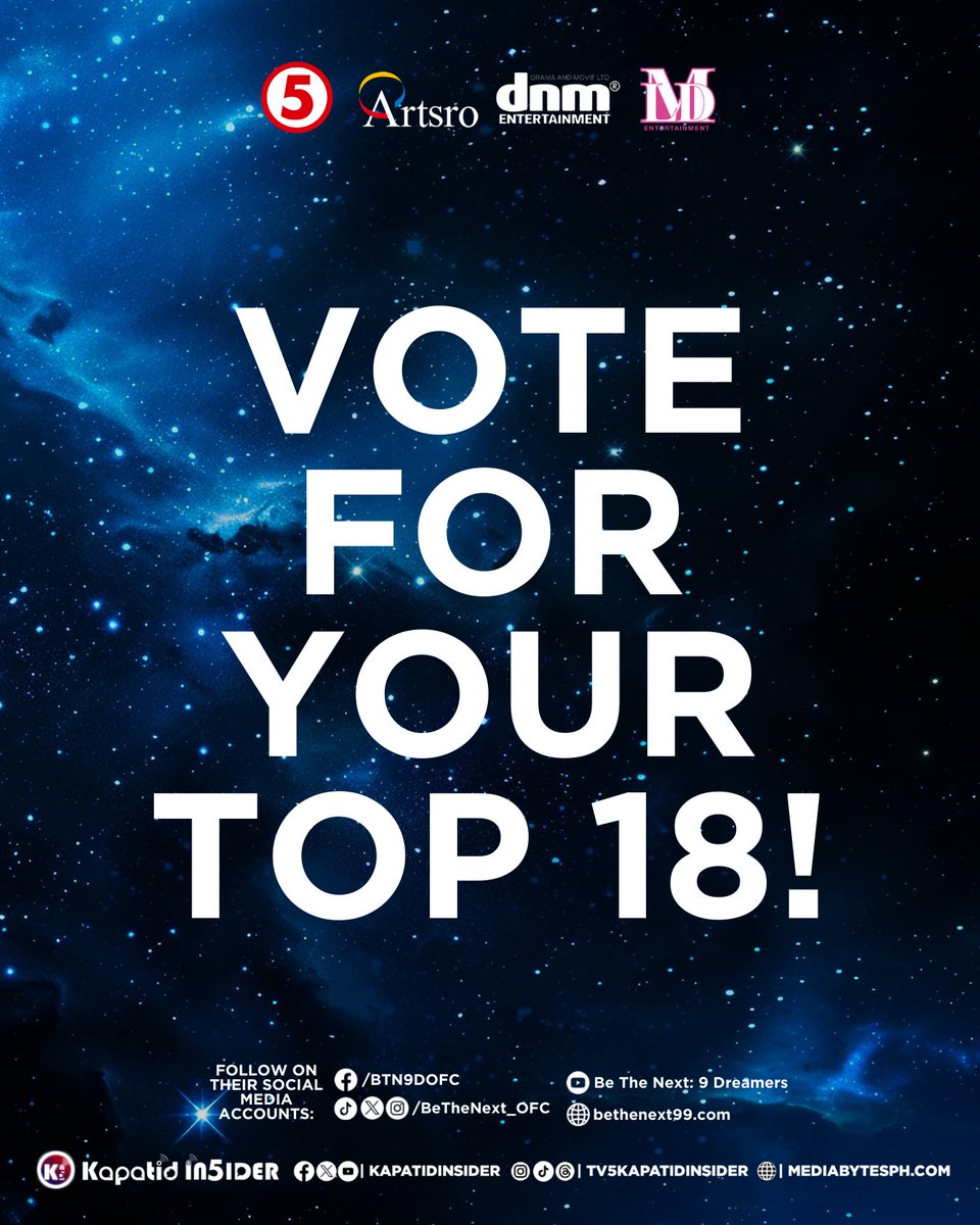 BTN9D_FansOFC's tweet photo. Si LANZ na ba ang karapat-dapat na mapabilang sa 9 MEMBER BOY GROUP?

Vote in TWO WAYS! Via #CasinoPlus' website or in the B-Stage! Don't miss the FINAL SHOWDOWN of #BeTheNext9DreamersTV5, LIVE sa #WeekendTripTV5!

📅: This Saturday | 🕠: 5:30pm @KapatidInsider @BeTheNext_OFC https://t.co/GinFD9Ajvq