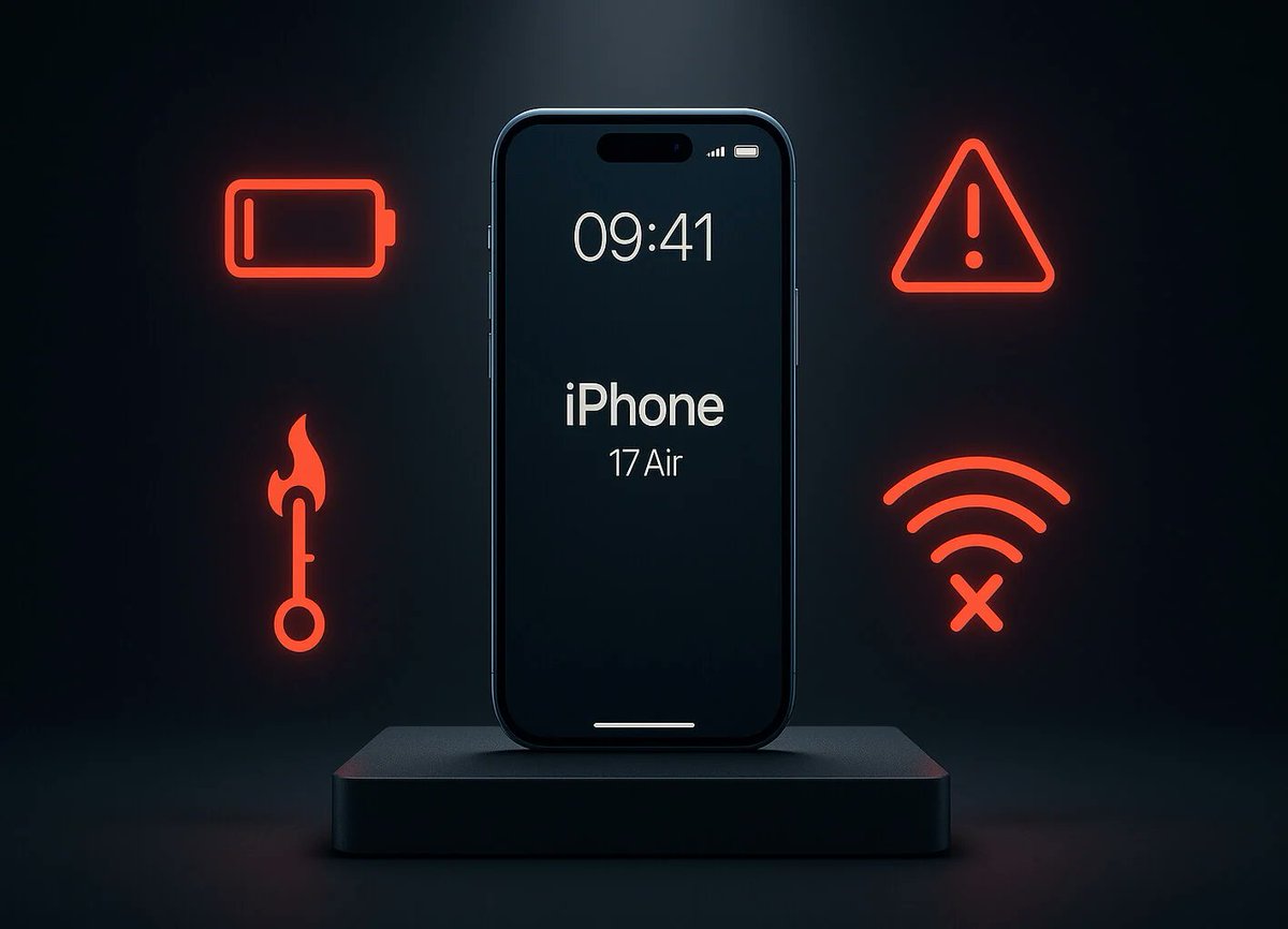 techrbc's tweet image. Why I won't buy an iPhone 17 Air and I don't recommend it to you.
shorturl.at/nWhZq
#iPhone17 #iPhone16Pro #iphone17air #iphone17pro #Iphone15 #iPhoneSE4 #Apple #applesnow #GalaxyA55 #Tech #technology #techdubai #Tech4All #Gmail #tech #iPhoneWallpaper #Samsung