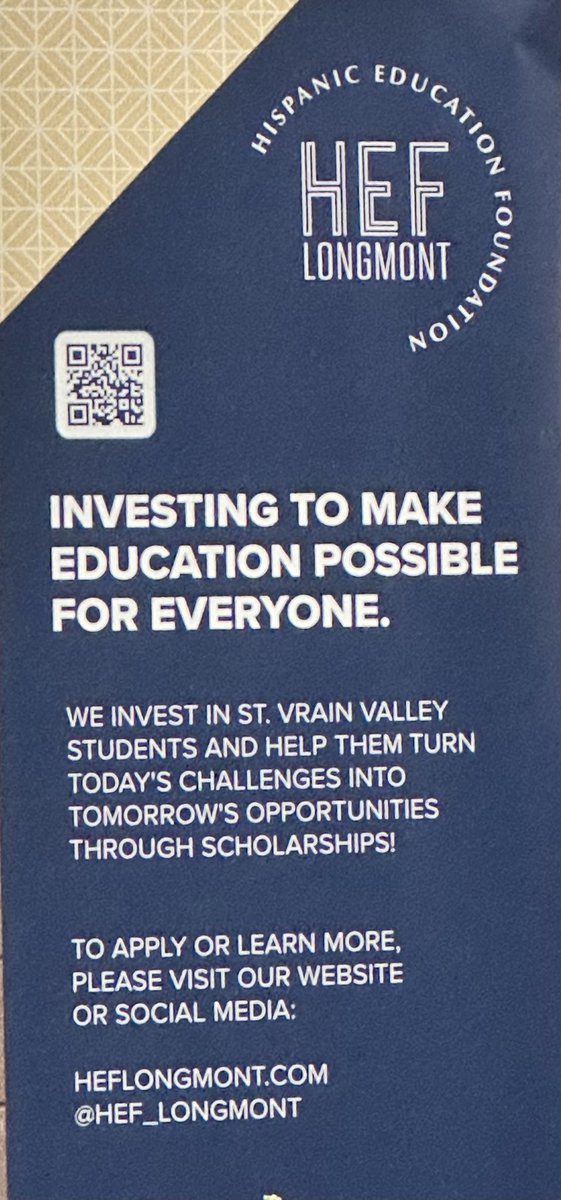 What a wonderful evening at the HEF Scholarship Dinner — so inspiring to see so many students celebrated for their hard work and dreams for the future! #StVrainStorm