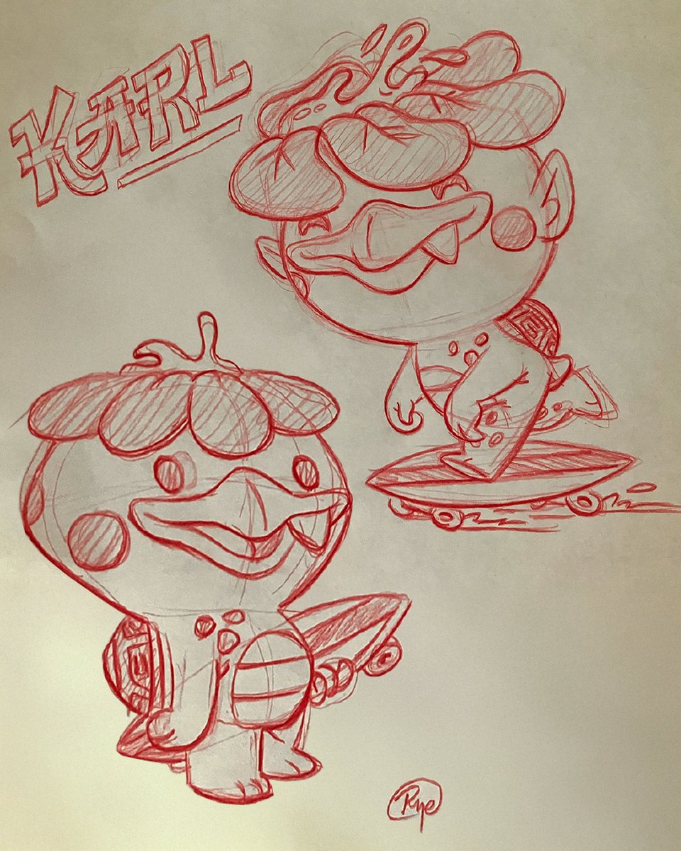 Chris Lee's Karl character is so fun to illustrate...