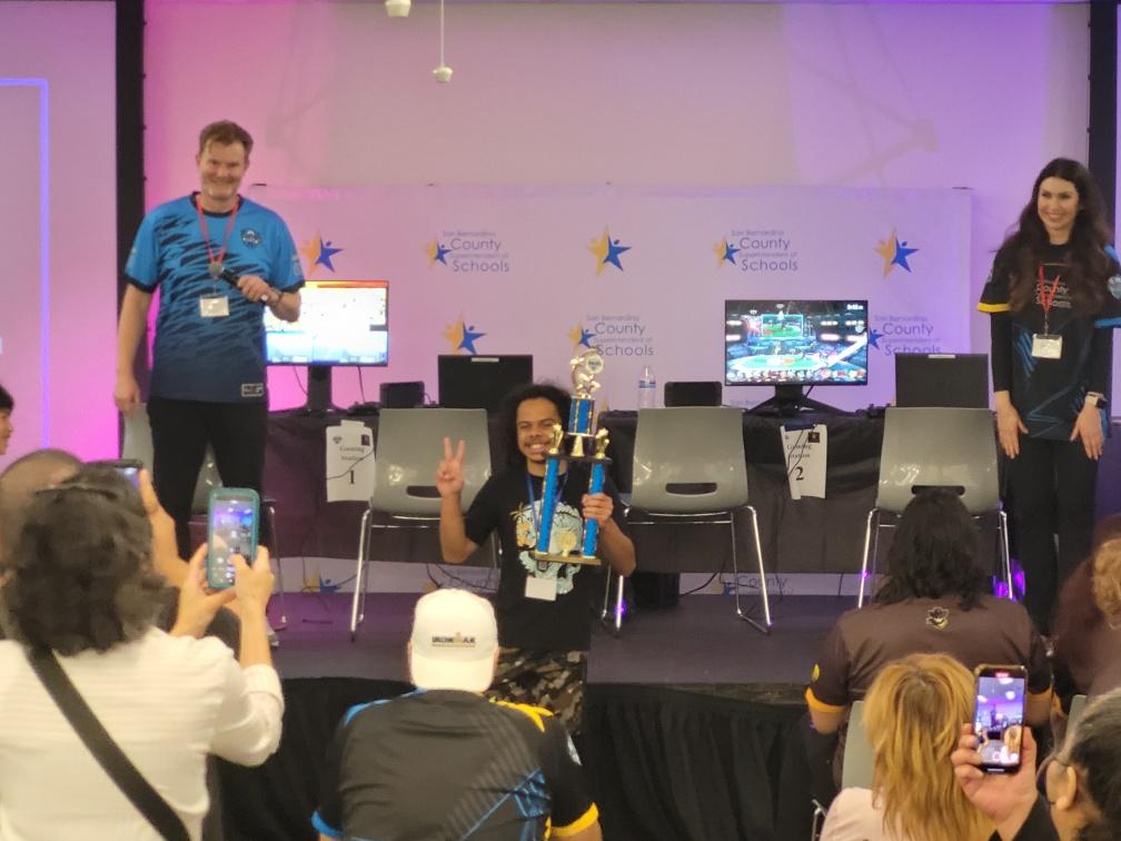 eAcademy eSports was put on the map - Diego won the MS eSports League Smash Ultimate Solos Spring tournament and the 3rd Annual SBCSS eSports Symposium Smash Ultimate Tournament for MS; Kamila and her team won the Mario Kart 8 girls only tournament!  Amazing job!