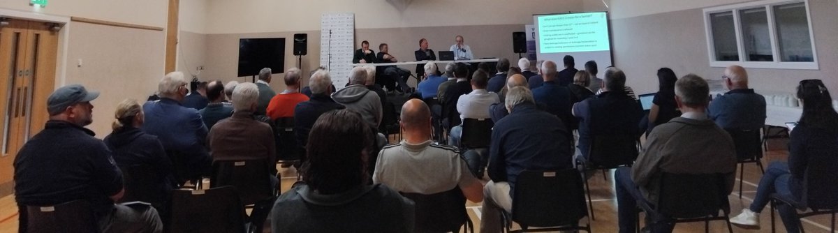 Clare <a href="/IFAmedia/">Irish Farmers' Association</a> hosted a Designation, NRL, Farm Plan &amp; Geac-2 meeting tonight. Presentations from Shane Whelan IFA Senior Policy Exec, Michael Maloney DAFM and the <a href="/NPWSIreland/">National Parks and Wildlife Service</a>. Lots of frustration in the room with the lack of compensation and restrictions being put on farmers.