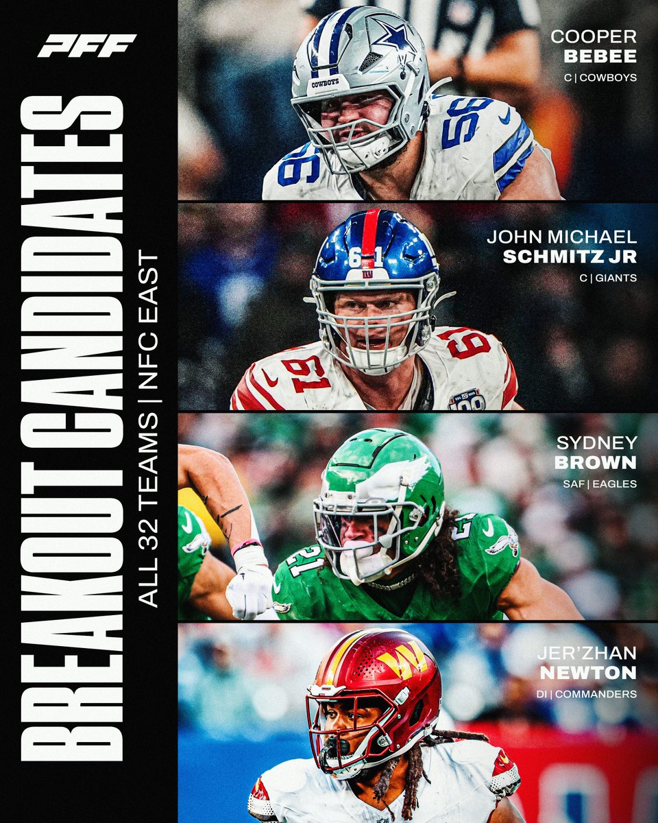 Breakout candidates in the NFC East 👀