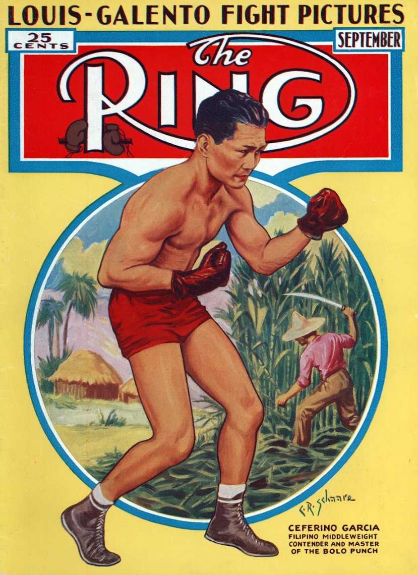ringmagazine's tweet photo. Ceferino Montano Garcia, heavy hitter and master of the "Bolo Punch," on the cover of The Ring in 1939.

The first Filipino middleweight world champion, Garcia took wins from Lloyd Marshall, Fred Apostoli, Kid Azteca and Young Peter Jackson, and gave legends such as Barney Ross, Freddie Steele and Henry Armstrong some of their toughest fights.

Garcia retired with a final record of 120-30-14.
