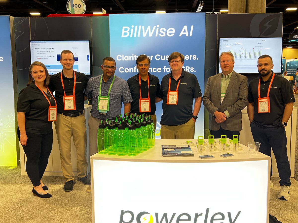 We’re excited to welcome our partners from <a href="/DTE_Energy/">DTE_Energy</a>—Tony Bolda and Earl Folks—here at <a href="/iucx_live/">Innovate UtilityCX</a> to talk all things BillWise AI. 

Stop by Booth #1124 to see it in action.

Join us tomorrow for a joint presentation with DTE at 1:15 PM.

#IUCX2025 #Powerley #utility #energy
