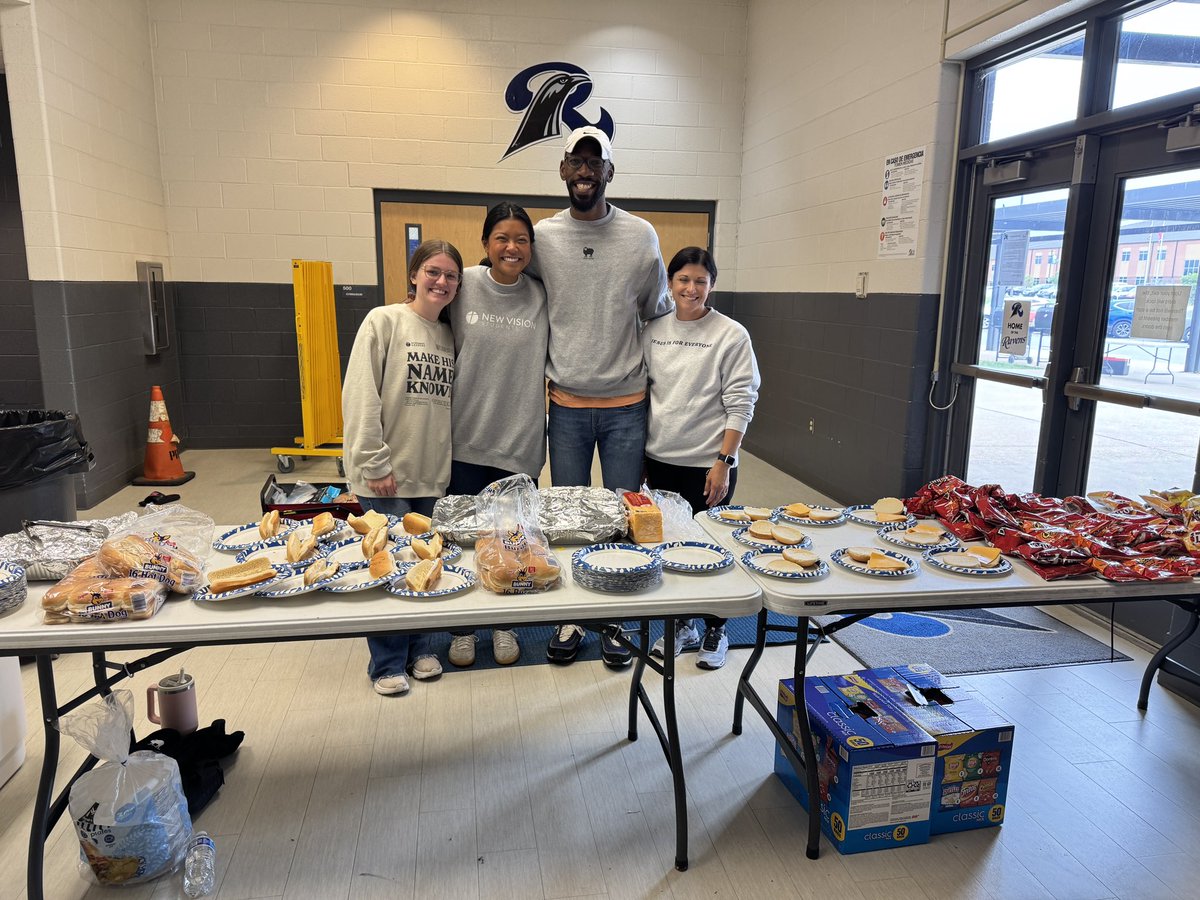 Thanks to New Vision student ministries for providing a delicious cook-out lunch for our teachers! #Community #TeacherAppreciationWeek