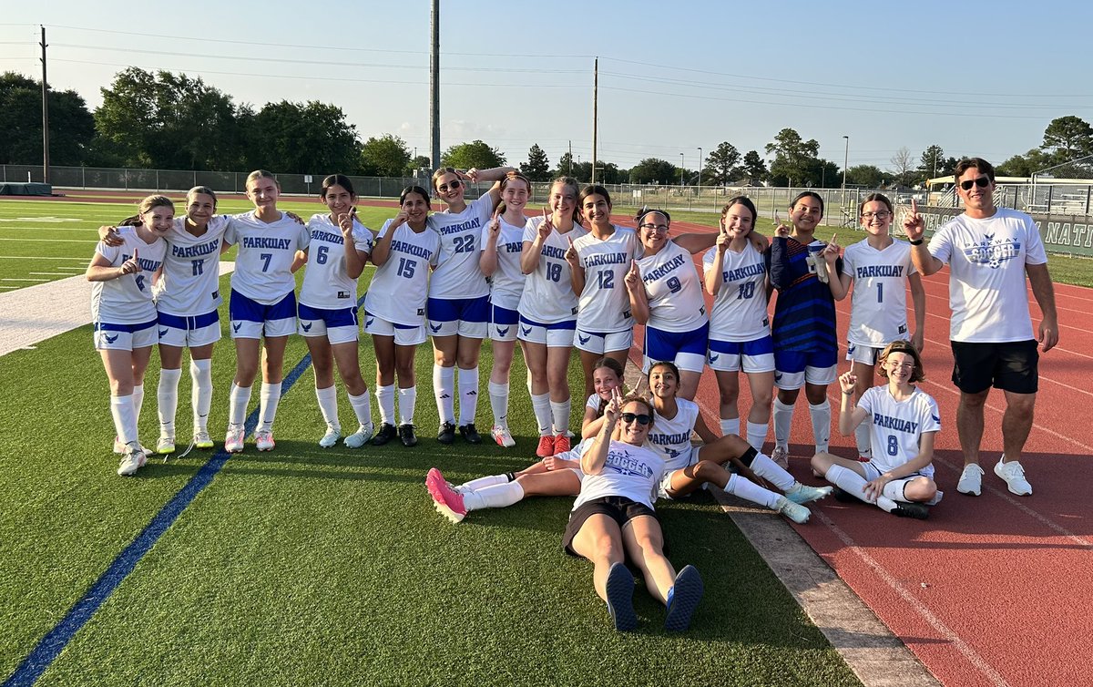 Congrats 7th grade MPJH Lady Eagles Soccer - DISTRICT CHAMPS!!
I’m so proud of y’all.
I’ve enjoyed driving the bus and I’ve learned a lot!
<a href="/MPJHEagles/">Memorial Parkway JH</a> <a href="/taylor_mustangs/">Taylor Athletics (Katy ISD)</a> <a href="/MsLaurenMoon3/">Lauren Moon</a>