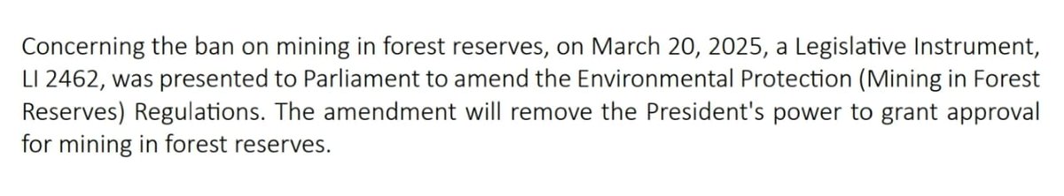 What does HE John Dramani Mahama  mean? That LI2462 would not be revoked as he promised when campaigning, nor as been said by Sammy Gyamfi or Felix Kwakye Ofosu? Somebody explain this to me. If you havnt signed the online petition, chng.it/m4p25WGDn5  #Don'tAmendRevokeLI2462