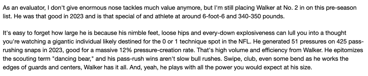 ChrisTrapasso's tweet image. Writing up way-too-early Top 10 defensive prospects for the '26 class, and here's what I wrote on Deone Walker last May
