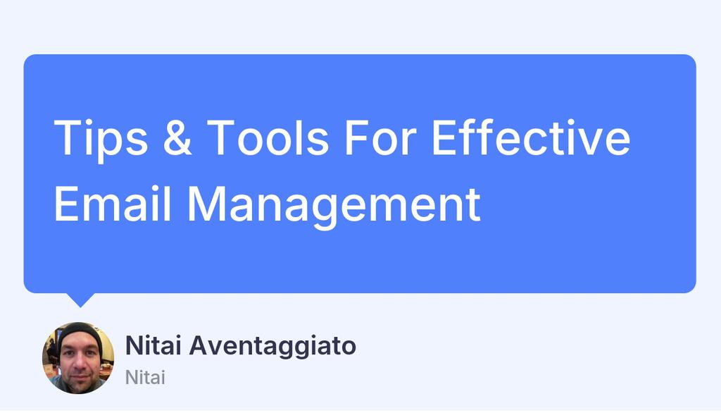 thenitai's tweet image. Email retention: Since your data is valuable, it makes sense that your email management platform keeps it.

▸ lttr.ai/Aee01

#BusinessesPrimarilyCommunicate #EmailManagementTool