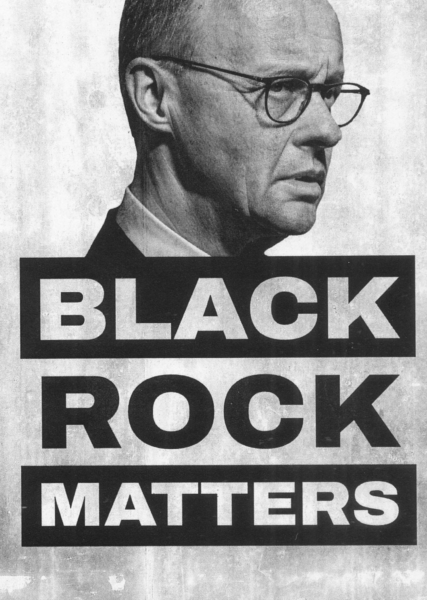 AndersonAfDMdEP's tweet photo. 🇬🇧 | Anyone who believes that Friedrich #Merz, the election #traitor, is now our #chancellor is thinking too short-sightedly. A second, invisible player has been sitting in the chancellor's chair since yesterday. His name is #BlackRock. The very same powerful hedge fund for whose German branch Merz was #chairman of the supervisory board for four years. Busy lobbyists have always sought exclusive access to politicians. 
 
However, it's a scandal that an international financial locust has managed to smuggle its own agent into the highest German political office. Will such a Chancellor really make future decisions for the good of the German people? Or, in case of doubt, will he not rather defend the interests of his old connections in the #globalist #networks? I have a very bad suspicion, but soon we will know more...