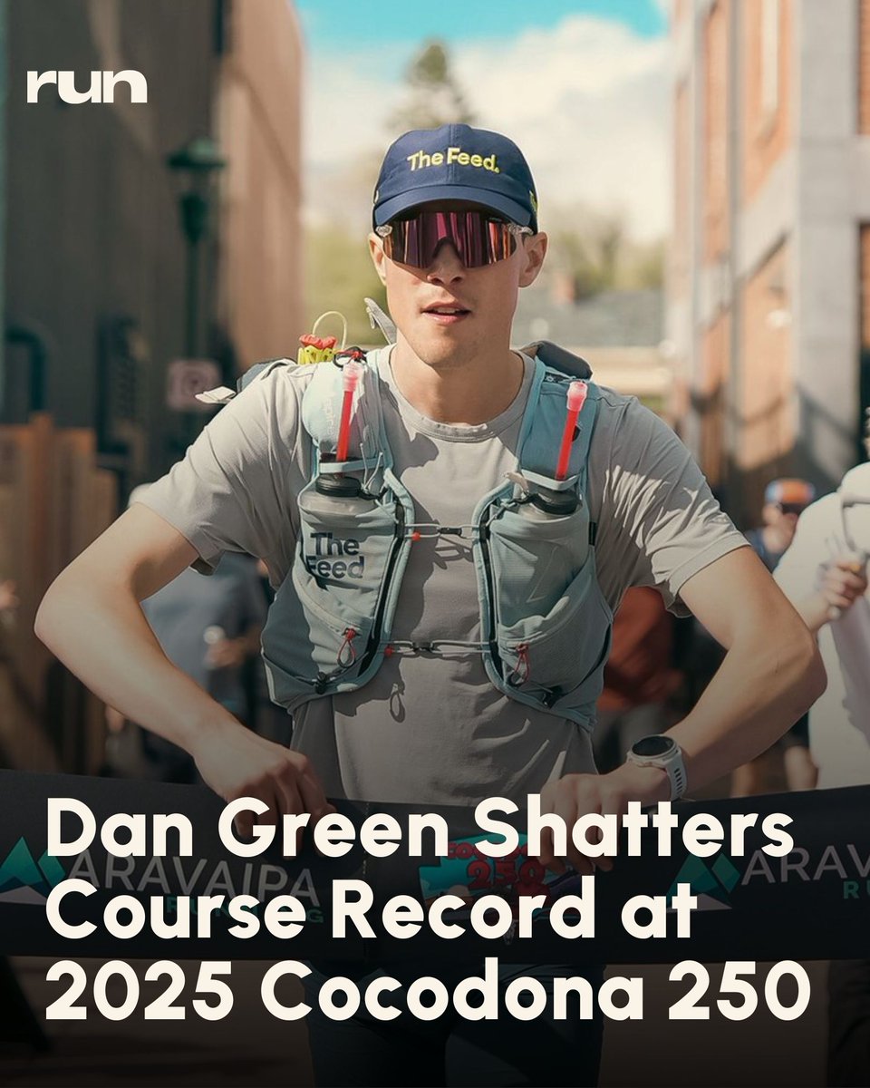 28-year-old West Virginian Dan Green broke the tape at the 2025 Cocodona 250 in a course-record-shattering 58 hours, 47 minutes, and 19 seconds. bit.ly/4iKzYfu
