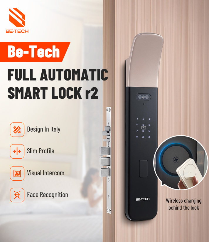 BetechSecurity's tweet photo. Be-Tech r2 Full Automatic Smart Lock: Italian Design, Ultra-Thin, Effortless Charging!   With face recognition, fingerprint access, and a visual intercom, the Be-Tech r2 offers convenience and security. Unlock in multiple ways—PIN code, RFID card, fingerprint. #BeTech #SmartLock https://t.co/mNBuSazo26