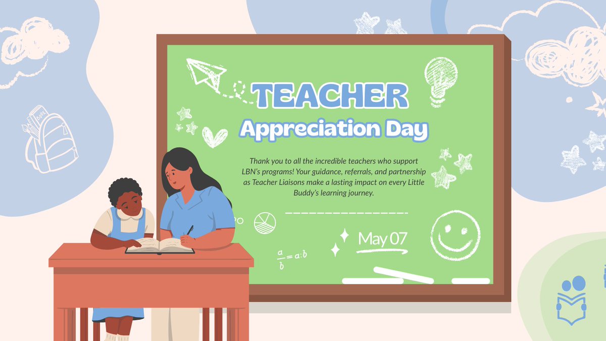 Happy Teacher Appreciation Day!
🌟We would like to especially thank and highlight all the teachers who support LBN’s programs🌟

#learningbuddiesnetwork #lbn #teacherappreciationday
