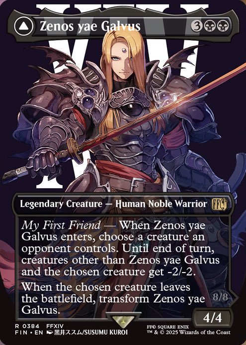 Final Fantasy Magic the Gathering FFXIV Zenos card art