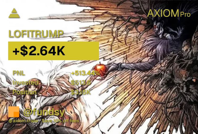 One trade a day keeps the 9-5 away!!!🥶

+15 SOL

axiom.trade/@fundsy