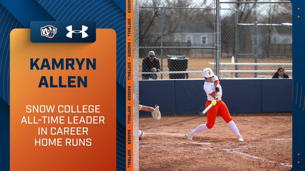 Snow Athletics (@snowathletics) on Twitter photo With her two home runs today, Kamryn Allen set the <a href="/SnowCollege/">Snow College</a> record for career home runs breaking Alyssa Arslanianās mark of 27 set during the 2016-17 seasons. Congratulations Kamryn! With her two home runs today, Kamryn Allen set the <a href="/SnowCollege/">Snow College</a> record for career home runs breaking Alyssa Arslanianās mark of 27 set during the 2016-17 seasons. Congratulations Kamryn!