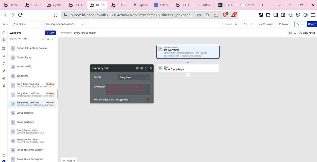 mkTobexzy's tweet image. When are we going to have the option to select multiple workflow tabs and delete at the same time on bubble.io?

Feels that it would go real handy with the new workflow tab

#bubbledev

#webdev

#mvp