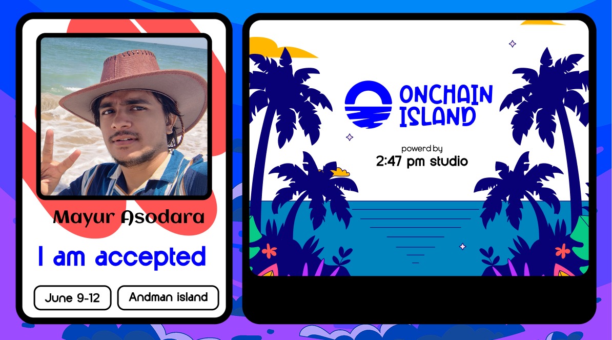 I’m officially headed to Onchain Island in the Andamans!

Bringing my future in-laws onchain 😌

From shaadi.com to shaadi.onchain

#247studio #onchainisland