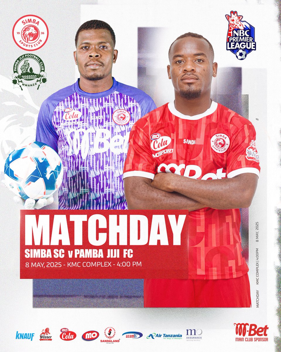 SimbaSC_EN's tweet photo. Match Day. #NBCPremierLeague #WenyeNchi #NguvuMoja https://t.co/3vD6InV7Z6
