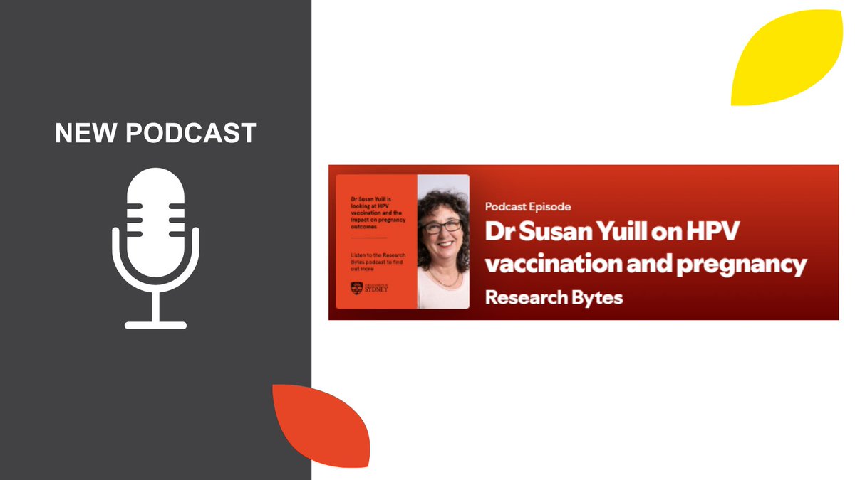 DaffodilCentre's tweet photo. NEW PODCAST🎙️| Listen to Dr Susan Yuill on the latest episode of #ResearchBytes speaking about her research exploring the broader benefits of HPV vaccination beyond cancer prevention, including its potential role in reducing adverse pregnancy outcomes in Australia.
🎧Listen at🔗 https://t.co/9iMrTtixq8
📍@syd_health | @CCNewSouthWales