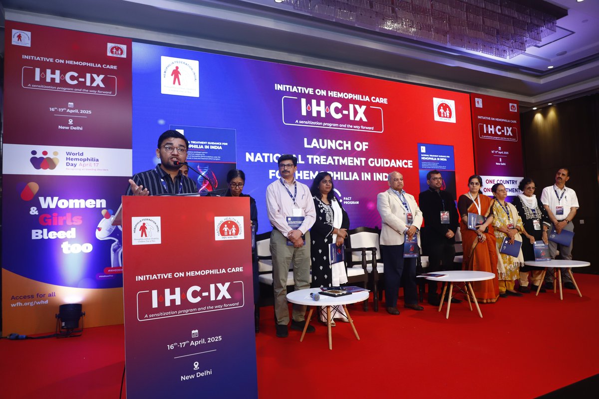 IHC-IX

Session Highlight: Recent Advances &amp; Treatment Guidance

🗣️ Speaker: Dr. Alok Srivastava

Special Highlight: 🚀 Launch of the National Treatment Guidance for Hemophilia in India.

Gene therapy, innovations, and a milestone launch!

#IHCIX #GeneTherapy #hemophiliaindia