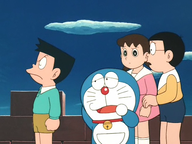 スネ夫「キミの音痴には皆が迷惑している!この国では絶対歌わせない!」

ジャイアン「ぬああああああーーーーーッ!!!」

しずか「駄目よそこまで本当のこと言っちゃ……」
のび太「命に関わるぞ……」
 #細かすぎて伝わらないドラえもんの好きなシーン 