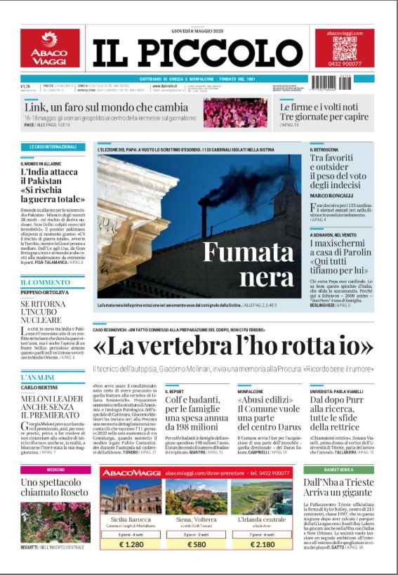 Buongiorno a tutti. Ecco la #primapagina delle edizioni di #Trieste e di #Gorizia #Monfalcone. Buona lettura!
