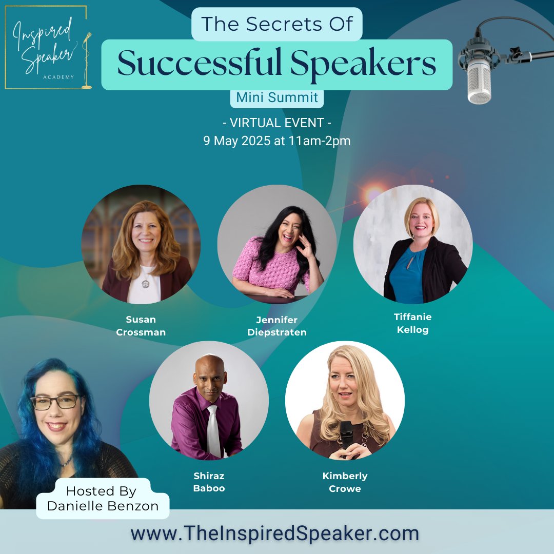 StageJoy's tweet image. I'm honoured to be interviewing these 5 amazing speakers about their secrets to success! Join me Friday 9 May for the livestream!
power.theinspiredspeaker.com/success_secrets