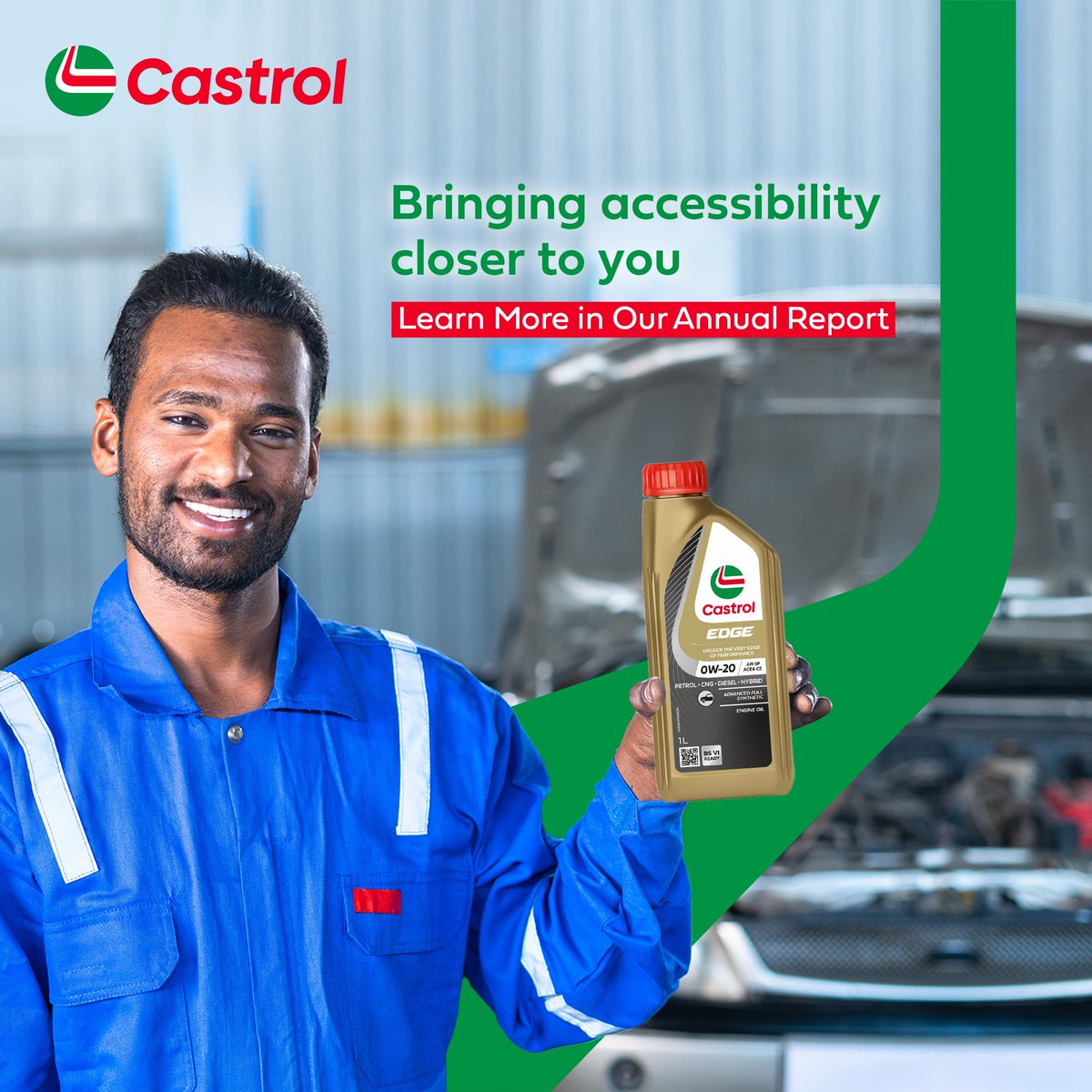 Every mile tells a story of resilience and progress. At Castrol India, our commitment to powering journeys backed by an extensive network and consistent service helps drive India forward Every mile tells a story of resilience and progress