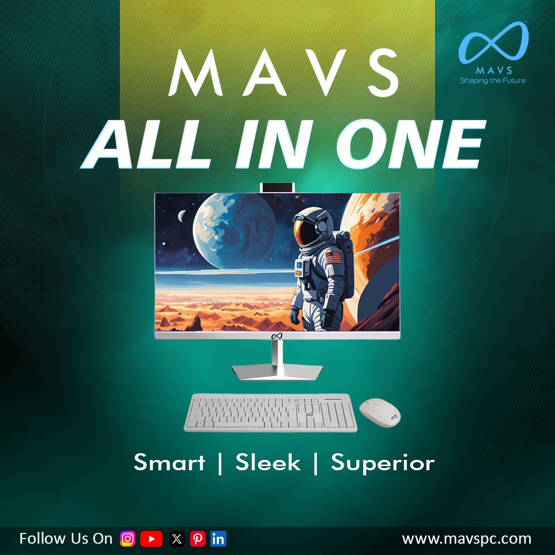 MavsPc's tweet image. Sleek design. Strong performance.
The MAVS All-in-One is built for smart, modern workspaces.
Smart. Sleek. Superior.
👉 mavspc.com
#MAVS #AllInOnePC #SmartComputing #MadeInIndia #MAVSPC