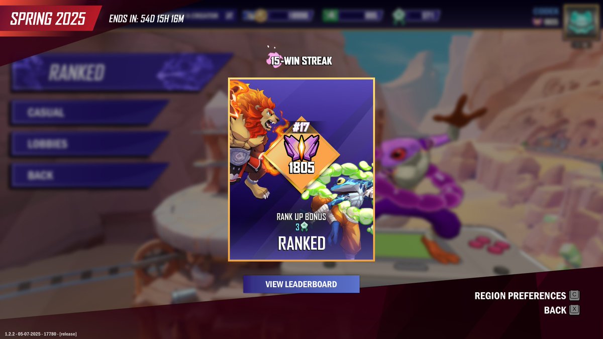 have dropped 1 set since the patch dropped lmaoooo and no sets dropped on tonight's stream gaining almost 70 points in about 2 and a half hours.

MAYBE this frog guy is a lil too broken rn, I was summoning uair wobbles like mahoraga when I was down lol