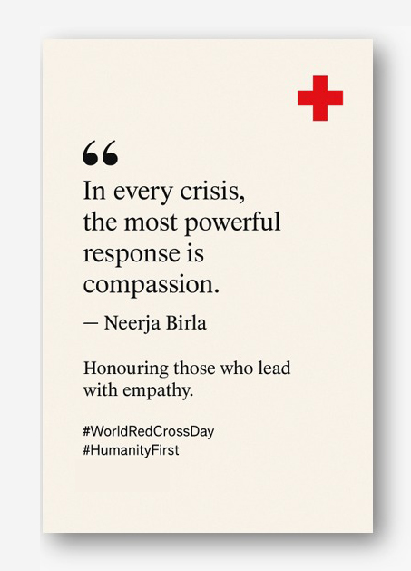 Neerja Birla (@neerjabirla) on Twitter photo It is commendable to see Red Cross front line workers extend care where it's needed the most.
#WorldRedCrossDay2025
<a href="/IndianRedCross/">Indian Red Cross Society</a> <a href="/RedCross/">American Red Cross</a> It is commendable to see Red Cross front line workers extend care where it's needed the most.
#WorldRedCrossDay2025
<a href="/IndianRedCross/">Indian Red Cross Society</a> <a href="/RedCross/">American Red Cross</a>