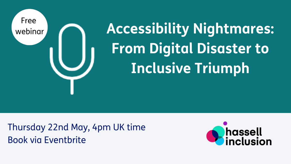 HassellInc: Fixing accessibility is like a home renovation:
✅ Assess the damage
✅ Make fast fixes
✅ Build lasting change

We’ll share our Transformation Playbook—turn your digital accessibility nightmare into success.

📅 Register now: …