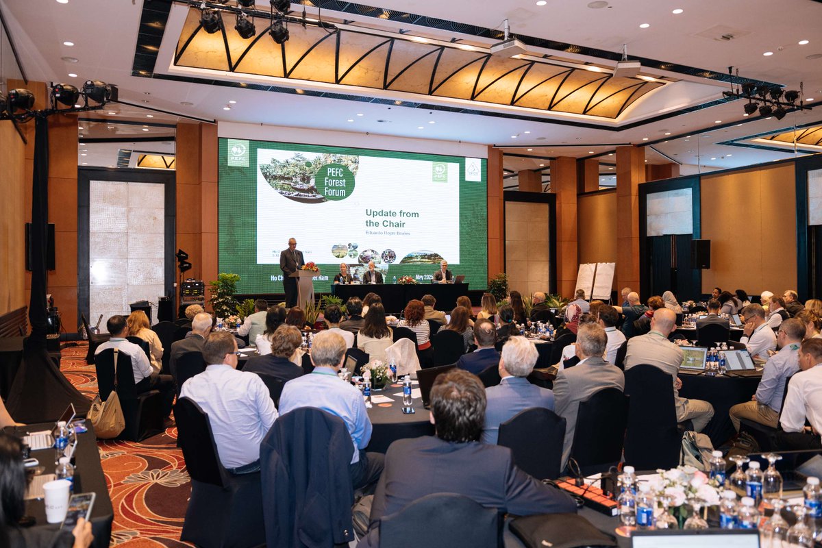 PEFC's tweet photo. Yesterday’s General Assembly featured productive discussions on our progress &amp; future impact. The PEFC Alliance endorsed the national forest certification systems &amp; standard for Türkiye, Lithuania &amp; Croatia. Thank you to our members for the votes &amp; contributions! #PEFCForestForum https://t.co/fycBzuW4T4