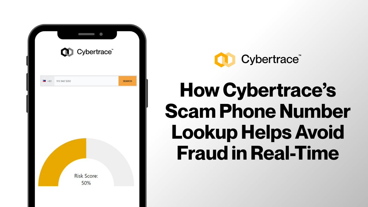 Learn how to protect yourself from scam phone numbers and how our free lookup tool is helping people worldwide stop fraud before it happens.

cybertrace.com.au/scam-phone-num…

#scam #scammer #cybertrace #scamcall #cyberinvestigator #investigator #laywer