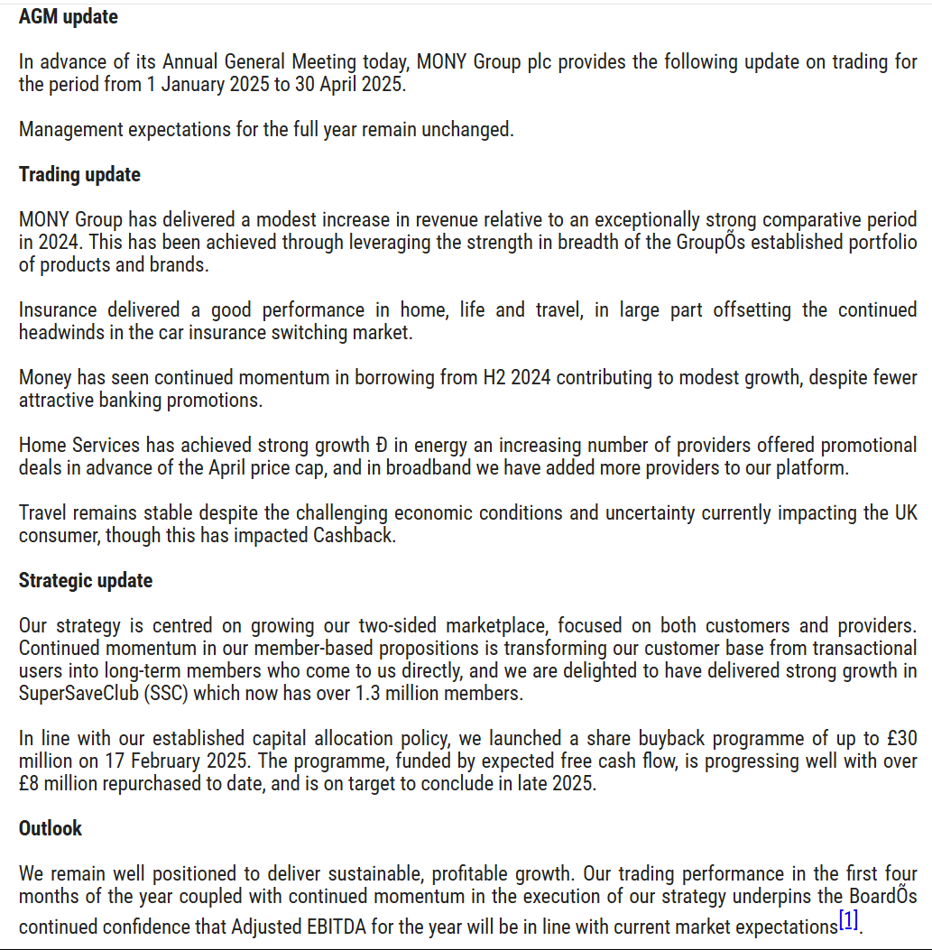 entrustTMF's tweet image. #MONY Group AGM Trading Statement

Leveraging the strength in breadth of the Group, delivering on our strategy

voxmarkets.co.uk/rns/announceme…