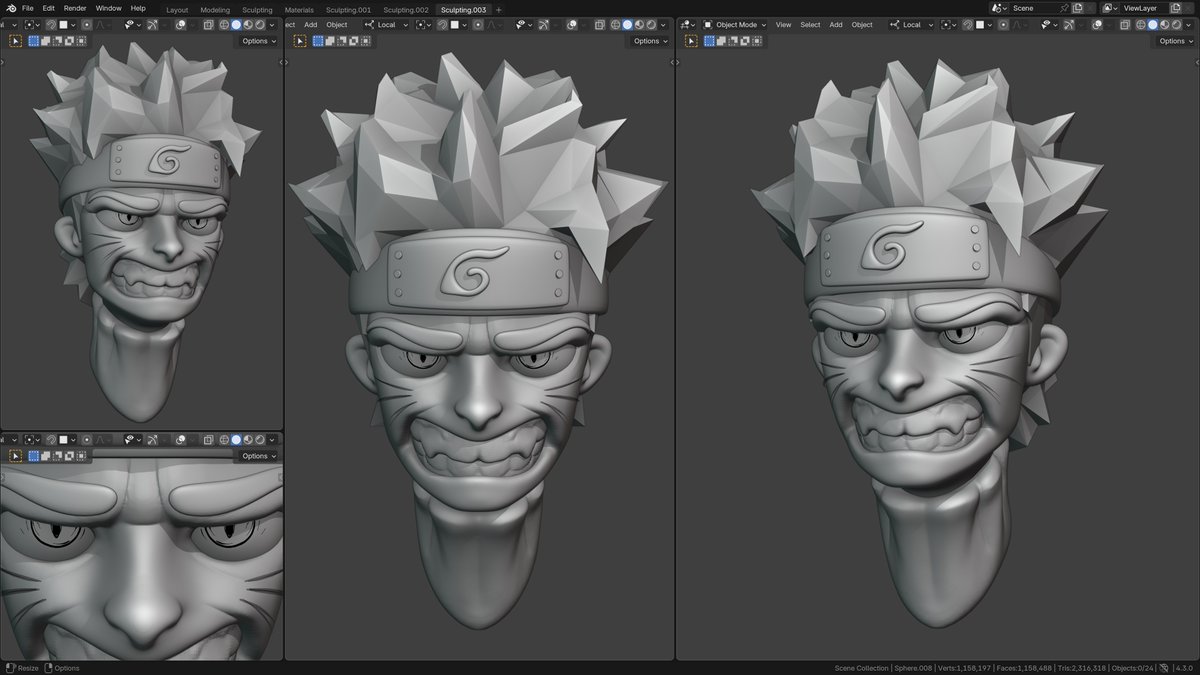 What is the first anime you ever watched? - (Naruto 🥷 - Speedsculpt n.019)
.
#narutoanime #narutoshippuden #naruto #sculpting #sculpture #art #artist #sculpting #sculpture #3dart #b3d
.
Gumroad/Patreon/Twitch/YouTube: @ YanSculpts