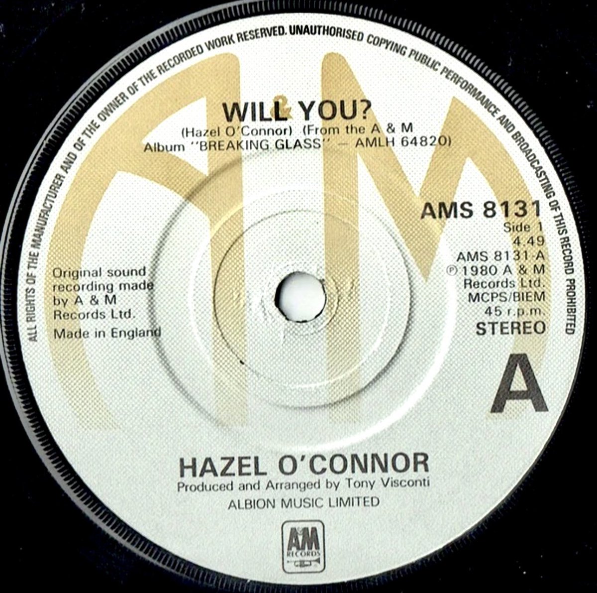 Ade Belcher (@adeyb67) on Twitter photo One of the best songs of the 80s…and that sax is just wonderful
Taken from the soundtrack album ‘Breaking Glass’ the single was released on
8 May 1981
Hazel O’Connor
Will You?
<a href="/NewWaveAndPunk/">PunkAndNewWave</a> #hazeloconnor #breakingglass #80smusic #80s #vinylrecords #records #music #vinyl One of the best songs of the 80s…and that sax is just wonderful
Taken from the soundtrack album ‘Breaking Glass’ the single was released on
8 May 1981
Hazel O’Connor
Will You?
<a href="/NewWaveAndPunk/">PunkAndNewWave</a> #hazeloconnor #breakingglass #80smusic #80s #vinylrecords #records #music #vinyl