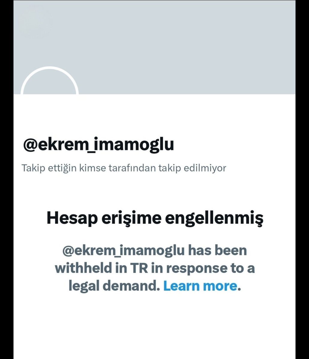 birK (@birk1907) on Twitter photo What?! I woke up and saw that <a href="/ekrem_imamoglu/">Ekrem İmamoğlu</a> ‘s X account, Erdogan’s biggest rival (threat) for Presidency (jailed after his candidacy ) has been suspended for TR government request. Isn’t X supposed to be bought by <a href="/elonmusk/">Kekius Maximus</a> to make it the freest Social Media ??? What?! I woke up and saw that <a href="/ekrem_imamoglu/">Ekrem İmamoğlu</a> ‘s X account, Erdogan’s biggest rival (threat) for Presidency (jailed after his candidacy ) has been suspended for TR government request. Isn’t X supposed to be bought by <a href="/elonmusk/">Kekius Maximus</a> to make it the freest Social Media ???