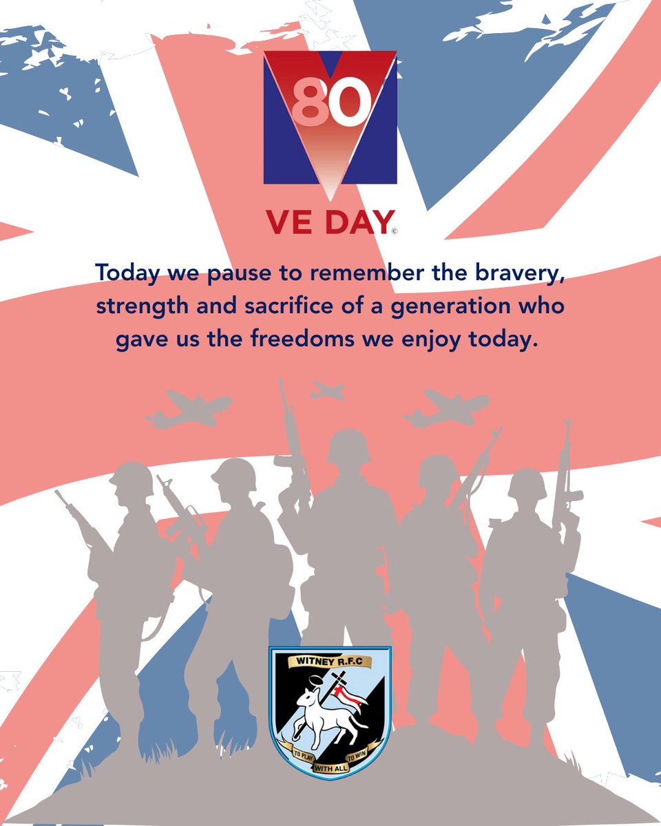 VE Day. We Will Remember Them.

Today we honour the bravery and sacrifice of those who served in WWII. At Witney RFC, we remember the heroes whose courage shaped our future.

#VEDay #WitneyRFC #LestWeForget #RugbyFamily